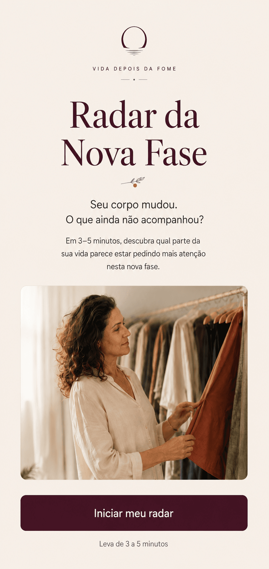 Mulher em momento de reflexão